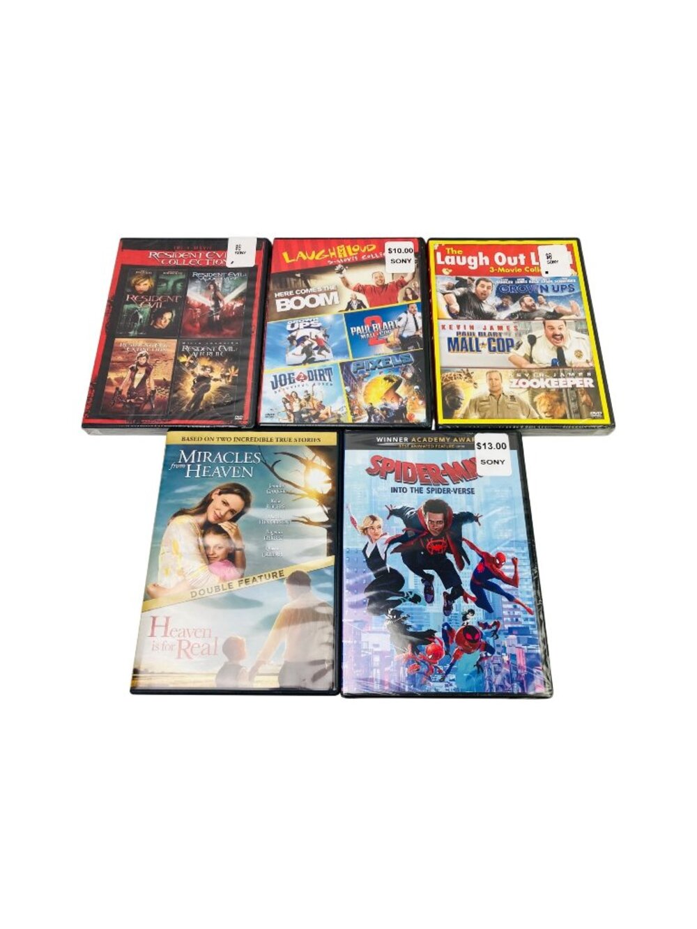 15 Movies Total Resident Evil Collection, Comedy, Spider-Man, etc. DVD Lot